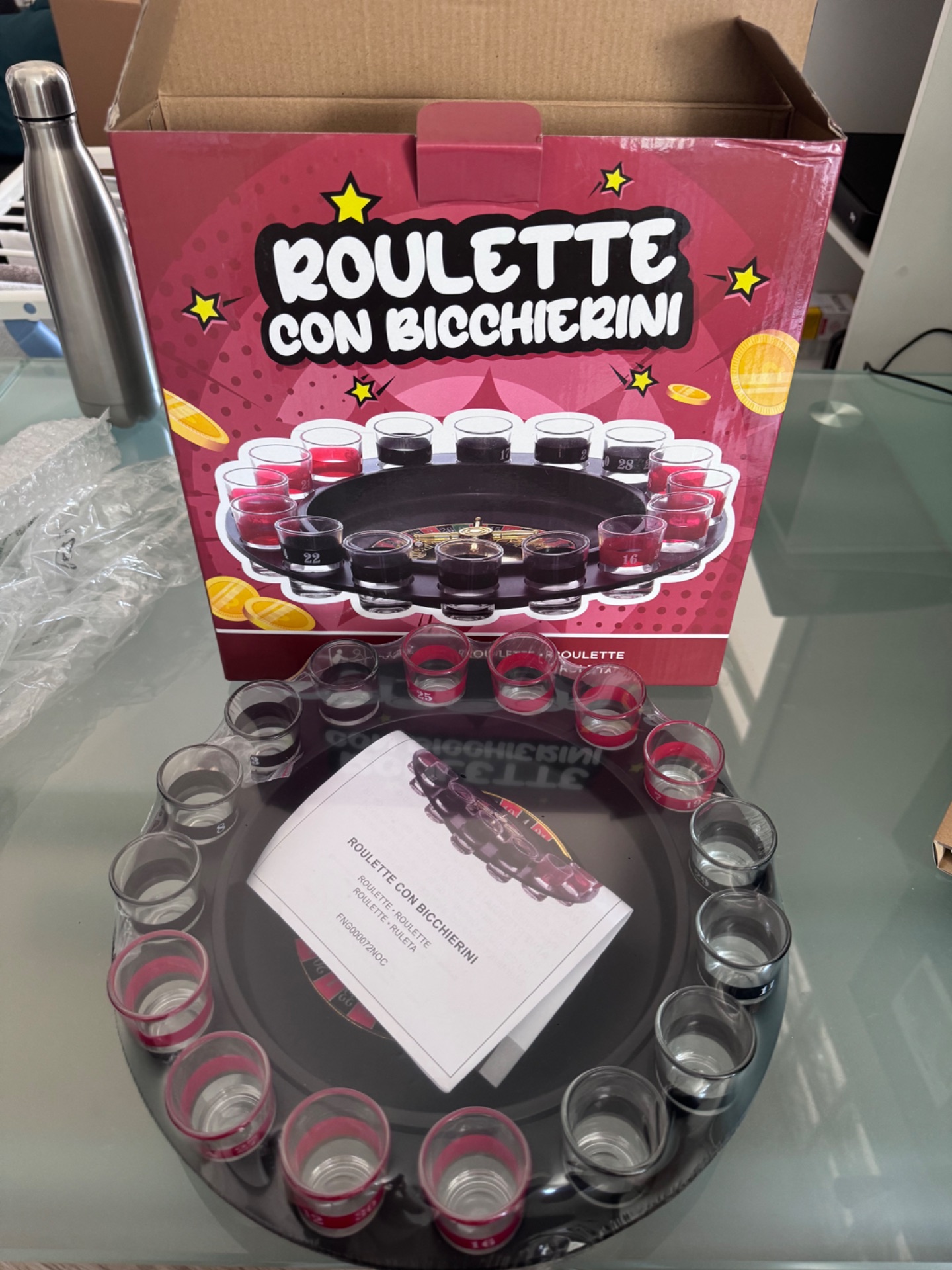 Roulette con bicchierini