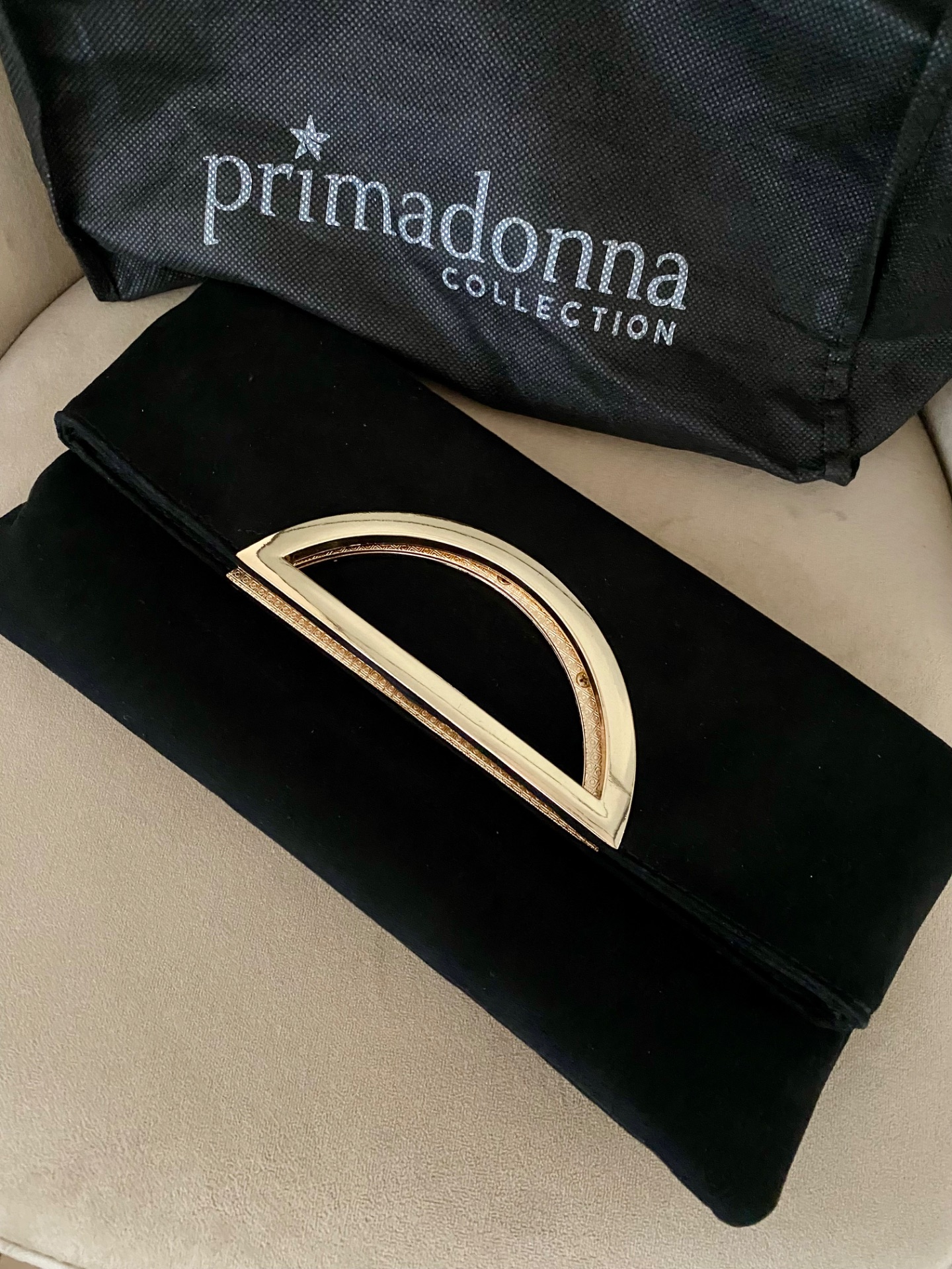Pochette prima donna elegante nera