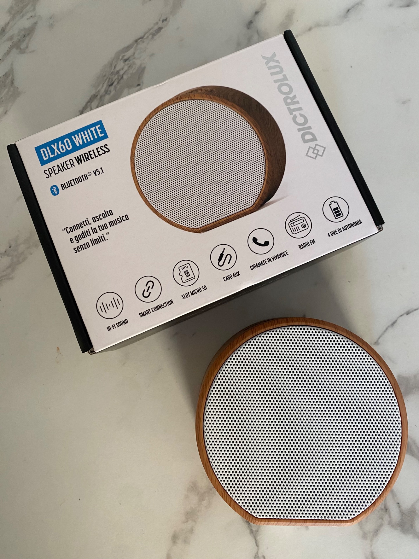 Mini Radio fm e cassa bluetooth
