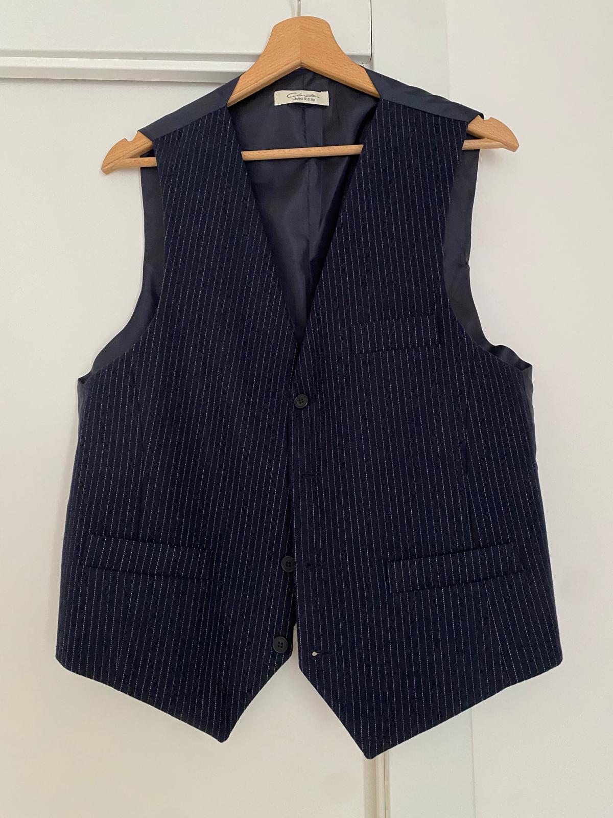 Gilet stringato blu taglia 48